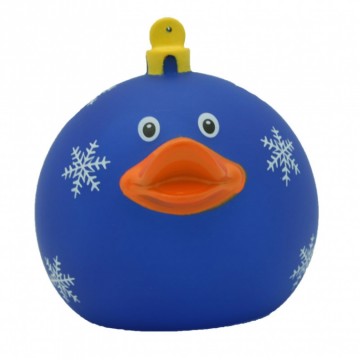 Kerstbal Badeend blauw LILALU