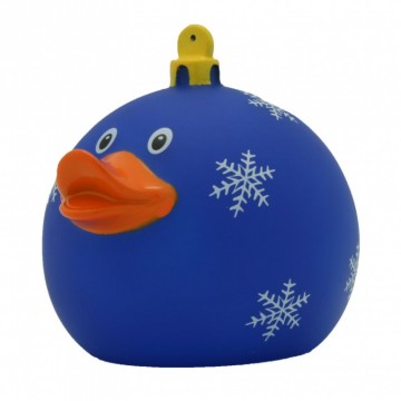 Kerstbal Badeend blauw LILALU
