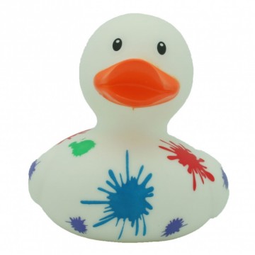 Kunst met verfspatters Eend LILALU