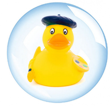 KUNSTENAAR BADEEND  ARTIST DUCK