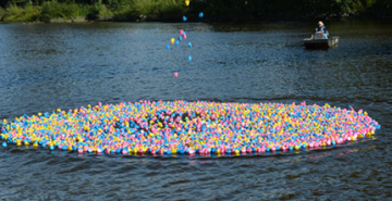 32CM Giant Reuzen Badeenden GEEL