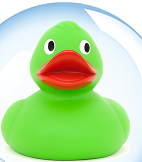 32CM Giant Reuzen Badeenden GROEN