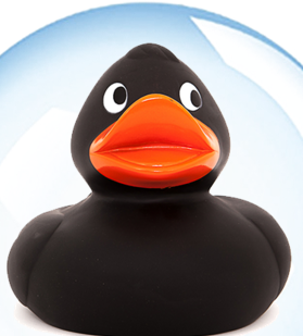 32CM Giant Reuzen Badeenden  ZWART