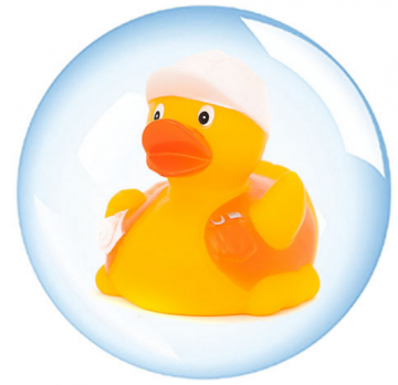 BOUWVAKKER BADEEND  - BUILDER DUCK