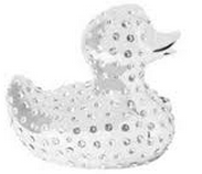 Luxury Diamond Dotted Duck Polyresin Limited Edition - Made with Swarovski Elements