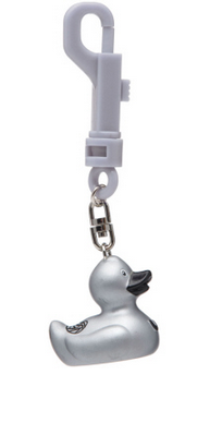 sleutelhanger DELUXE  SNAZZY DUCK  SILVER