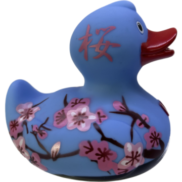 Bud1518 cherry blossom japan rubber duck budduck 1