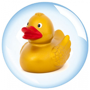 LUXE GOUDEN BADEEND MET PIEPJE