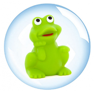 KIKKER  5.5CM GROEN EN PIEPEND