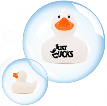 8CM Budget Deluxe Promo Eend WIT