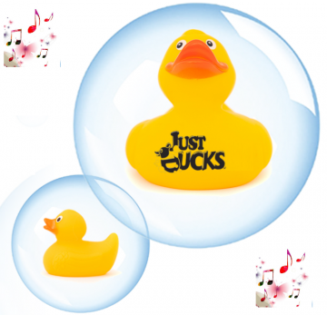 4.7CM Piepende Luxury Eend GEEL