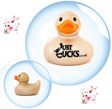 4.7CM Piepende Luxury Eend GOUD