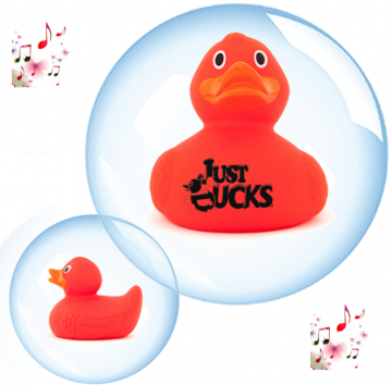 4.7CM Piepende Luxury Eend ROOD