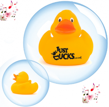 6CM Piepende Luxury Eend GEEL