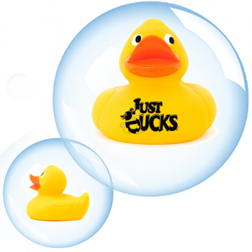 Reuzen Promo Eend 21cm geel