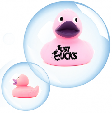 Reuzen Promo Eend 32cm Roze