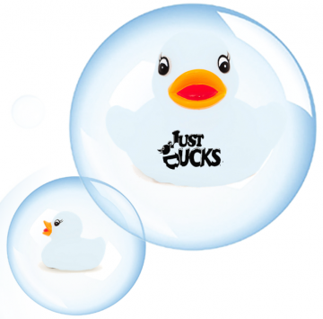 Lichtgevende LICHT BLAUWE Promo Eend