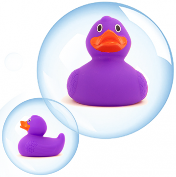 8cm Luxury Verzwaarde Promo Eend PAARS